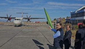 MP Suresh Kashyap flags of regular flight from Shimla to Amritsar