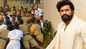 Vicky Kaushal does knuckle push-ups with IMA cadets