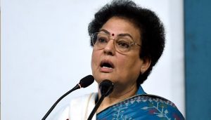 Haryana’s Rajya Sabha MP Rekha Sharma took oath, launches attack on Congress