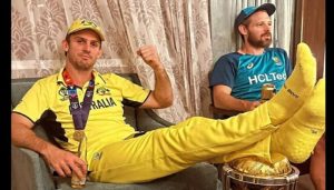 ‘There was nothing disrespectful…’: Marsh defends himself over resting feet on World Cup trophy