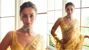 Alia Bhatt Shines in Yellow, hops on viral ‘laddoo peela’ trend