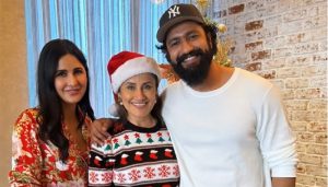 Katrina Kaif, Vicky Kaushal smile ear to ear in Christmas photos