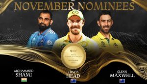 Shami, Maxwell, Head shortlisted for ICC Men’s Player of the Month award for November 2023