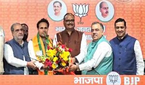 Big Shock to BSP : MP Ritesh Pandey joins BJP