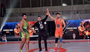 Dubai International Pro Wrestling Championship : Indian wrestler Sangram Singh defeats Pakistani wrestler Muhammad Saeed.