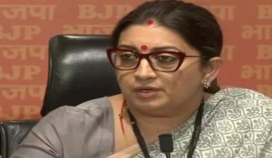 Union Minister Smriti Irani Slams Mamata Banerjee on incidents of Sandeshkhali