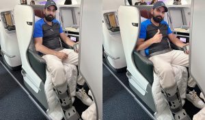 Bowler Mohammad Shami returns to India after successful Achilles surgery