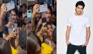 Sidharth Malhotra visits Mumbai theatre screening ‘Yodha’, delighted fans throng actor
