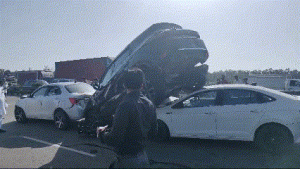 Jalandhar-Ludhiana National Highway Near Phagwara Five Vehicles Collided With Each Other
