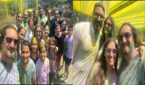 Aishwarya, Abhishek’s pictures with daughter Aaradhya from Holi bash go viral