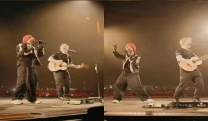 Ed Sheeran shares stage with Diljit Dosanjh at Mumbai concert, fans go into meltdown