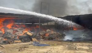 Rice Industry burns down into ashes in Haryana’s Karnal