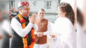 Former CM Jairam Thakur reached Bhambla to meet Kangana Ranaut