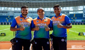 Indian men’s compound and mixed team win gold in Archery WC
