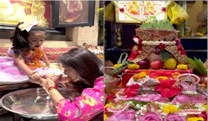 Shilpa celebrates Ashtami, Kanya Pujan ‘with our own Devi Samisha’