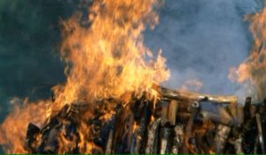 25-year-old young boy jumps into burning funeral pyre in cremation ground