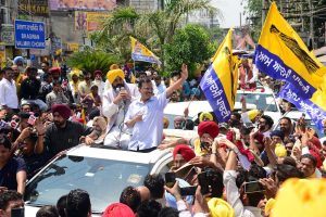 AAP Supremo Kejriwal and CM Bhagwant Mann will hold road show in Jalandhar today