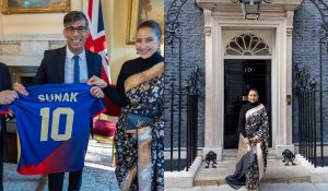 Heeramandi Fame Actor Manisha Koirala meets UK PM Rishi Sunak, check pictures