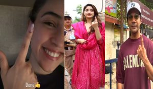 Sanya Malhotra, Janhvi Kapoor, others cast vote for Lok Sabha elections