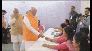 “India’s election process is an example for world’s democracies”: PM Modi after casting his vote