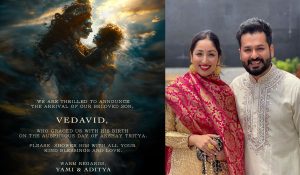 Yami Gautam-Aditya Dhar blessed with baby boy, name him ‘Vedavid’