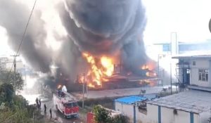 Massive fire flames destroyed Baddi