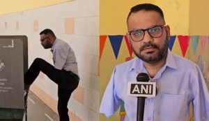 LS polls: Specially-abled man casts vote with his feet in Gujarat’s Kheda