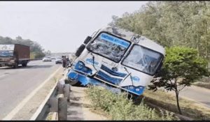 Tragic Collision on Kurukshetra Highway between Bus and Truck