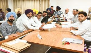 Karamjit Anmol files nomination papers from Faridkot Lok Sabha seat
