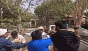 “Budhwal Polling Booth: BJP Candidate’s Kin Clash with Villagers” in Mahendragarh