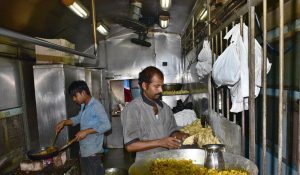 Double problem for passengers: trains late for hours, pantries serving unhygienic food