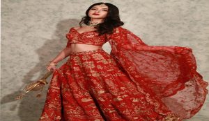 Shanaya Kapoor shares stunning pictures in red lehenga
