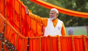 Before filing Nomination, PM holds a mega roadshow in Varanasi