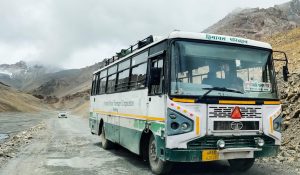 Himachal: HRTC bus meets with an accident in Kullu; crashes into a divider