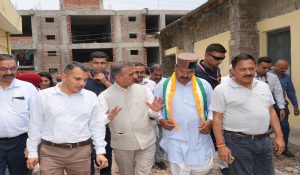 Himachal: CM inspects construction work of Dadasiba Hospital