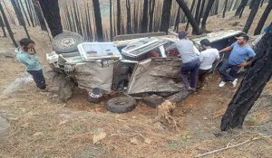 Bolero camper fell into a ditch in Himachal: One person died after being crushed under it