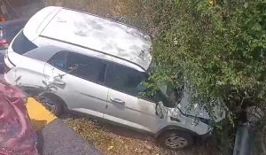 Three injured as Car Rolls out on Shukar Khadd Bridge