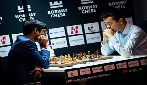 Norway Chess, Round-7: Praggnanandhaa defeats reigning World Champion Liren in Armageddon