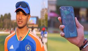 ‘A Hundred Special’ for opener Abhishek Sharma as Yuvraj Singh congratulates for maiden ton against Zimbabwe