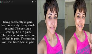 Still in Pain: Actor Hina Khan opens up while battling breast cancer
