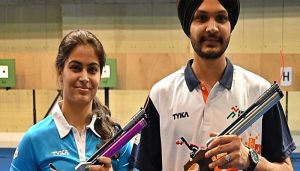 10m Air Pistol Mixed team event: India wins second medal as Manu Bhaker, Sarbjot Singh clinch bronze