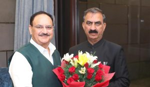 Himachal CM Sukhvinder Sukhu meets health minister JP Nadda, demands release of funds