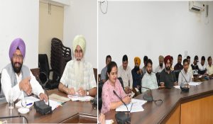 Local bodies minister Balkar Singh reviews rural development projects,  instructs officials to utilise funds under MNREGA and 15th finance commission