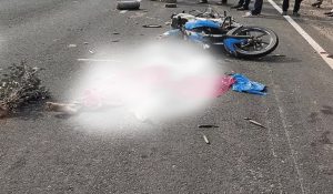 Collision between trolley and bike in Narnaul