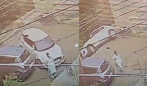 Vehicle mishap in Himachal Pradesh as car falls into ditch during reverse