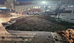 Himachal: Landslide near Gurudwara in Cart Road of Shimla