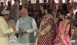 PM Modi graces Anant Ambani, Radhika Merchant shubh event with blessings