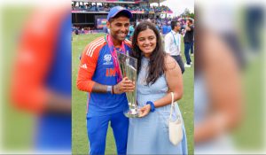 Suryakumar seeks blessings at Marigudi temple with wife Devisha after T20 World Cup triumph
