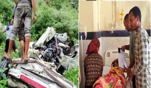 Rain havoc in Himachal Pradesh continues; stone fell on car Chandigarh-Manali Highway 2 injured, over 213 roads closed