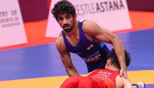 Paris Olympics: Aman Sehrawat moves to men’s 57kg freestyle quarters; Anshu loses in women’s wrestling